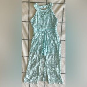 Girls High Neck Maxi Romper Dress size 12